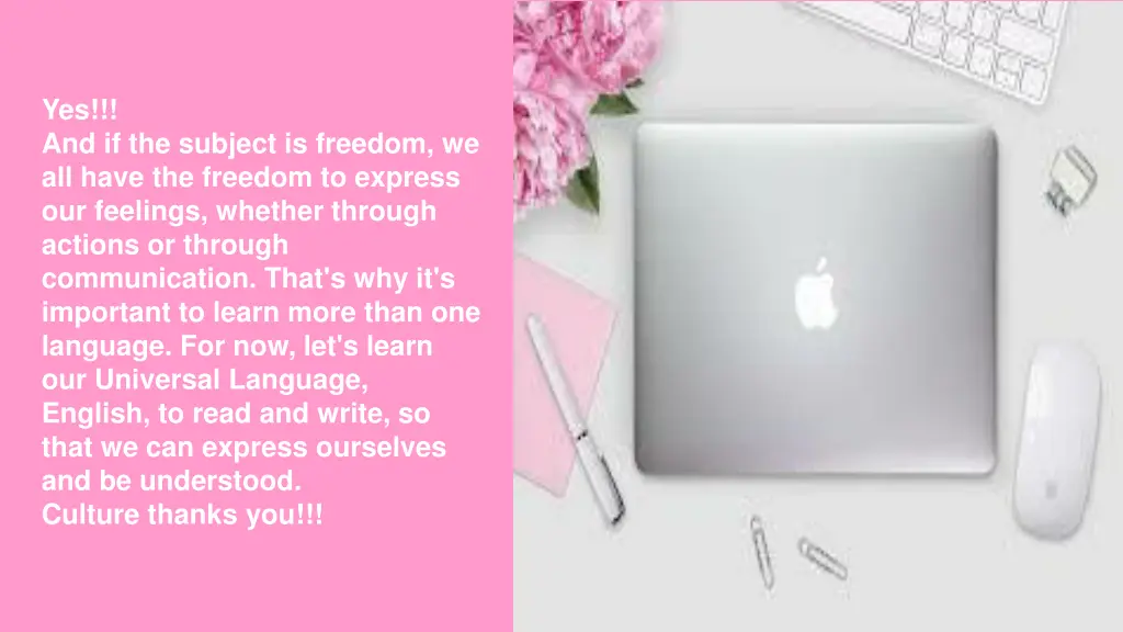 yes and if the subject is freedom we all have