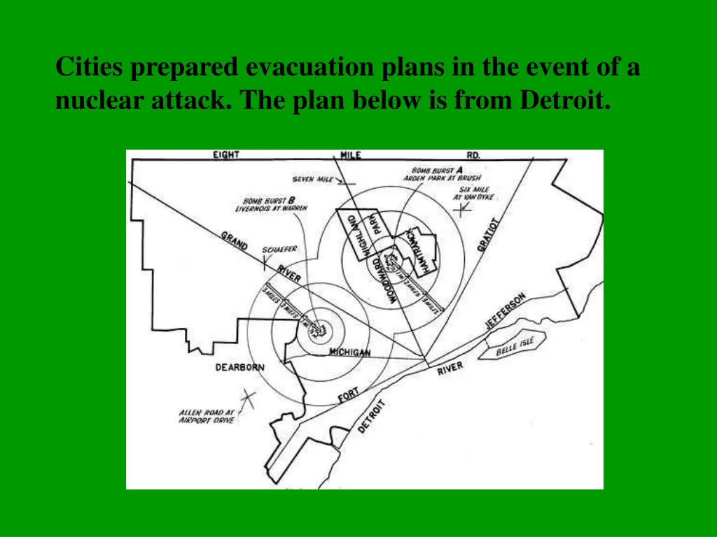 cities prepared evacuation plans in the event