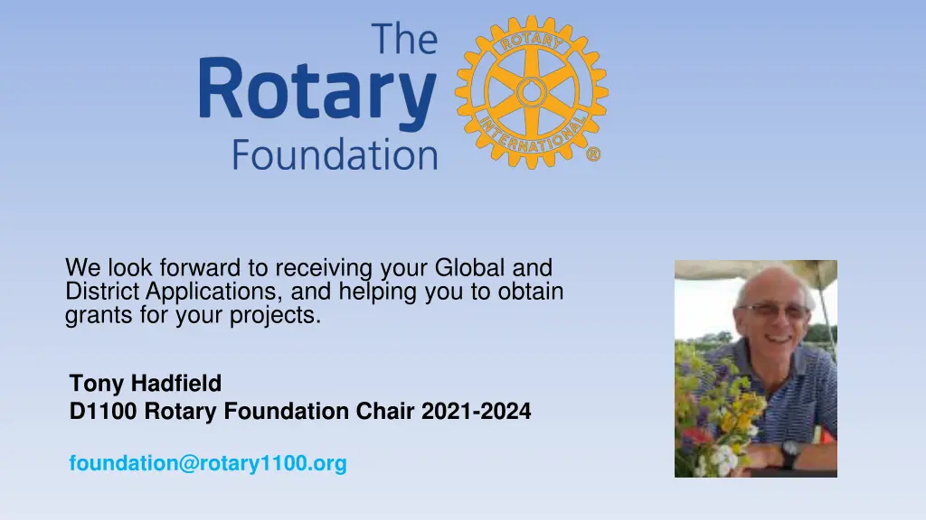 we look forward to receiving your global