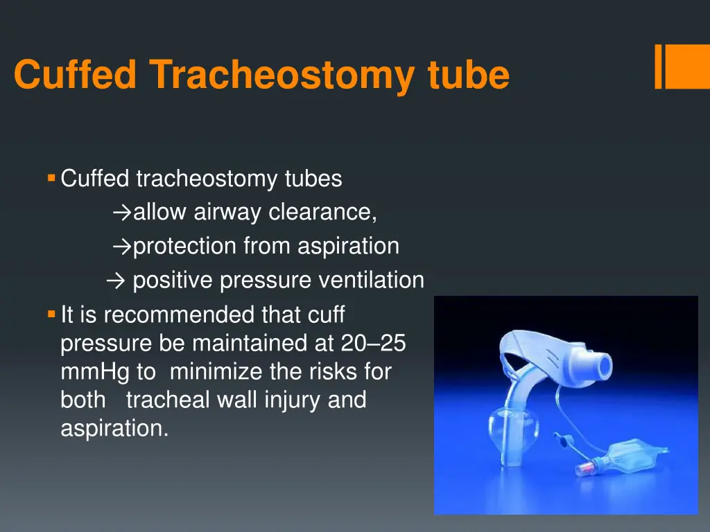 cuffed tracheostomy tube