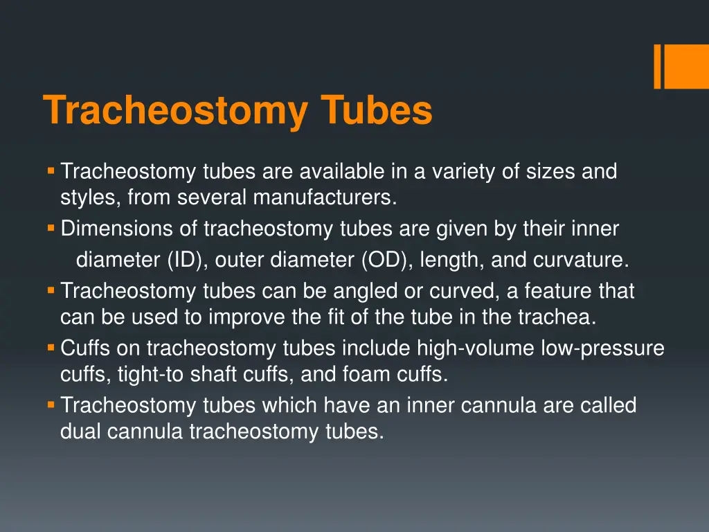 tracheostomy tubes
