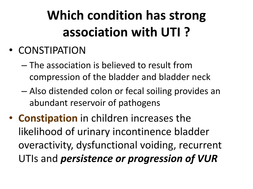 which condition has strong association with