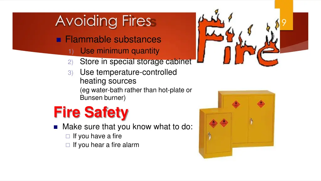 avoiding fires