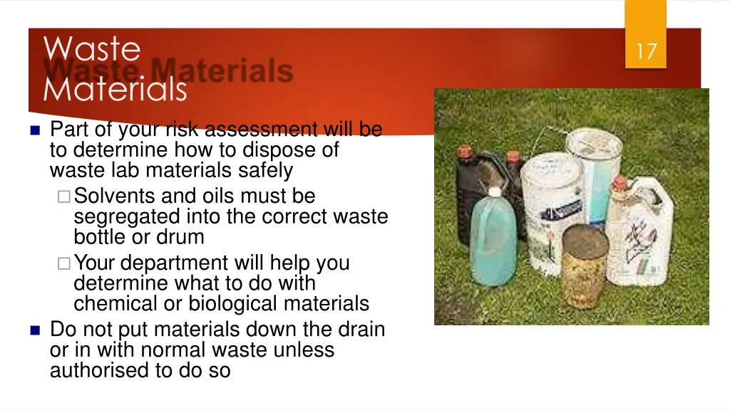waste materials