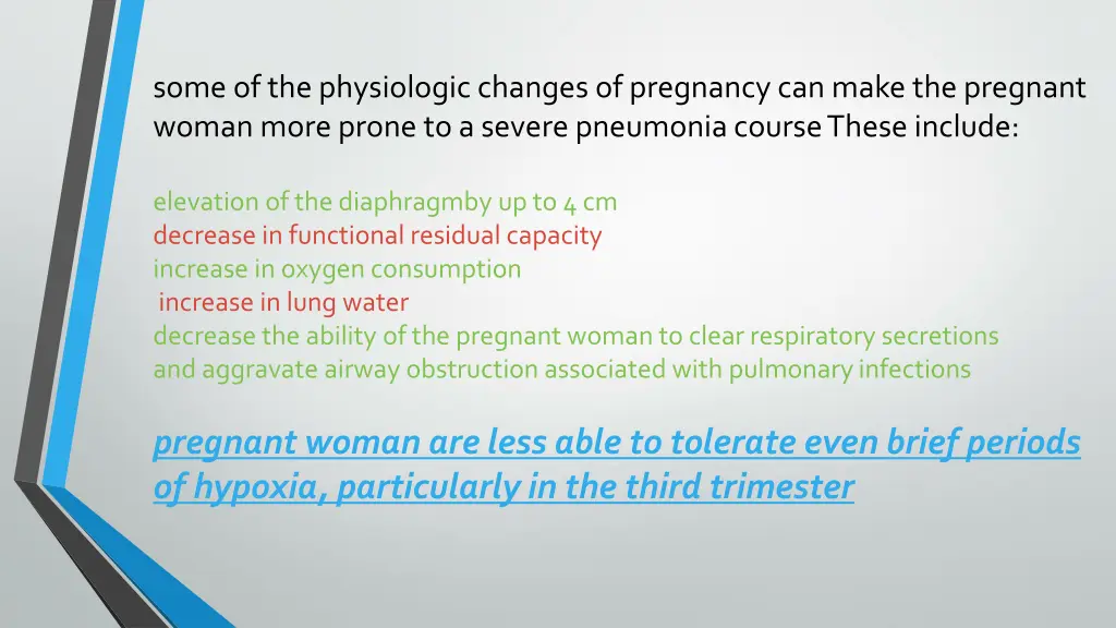 some of the physiologic changes of pregnancy