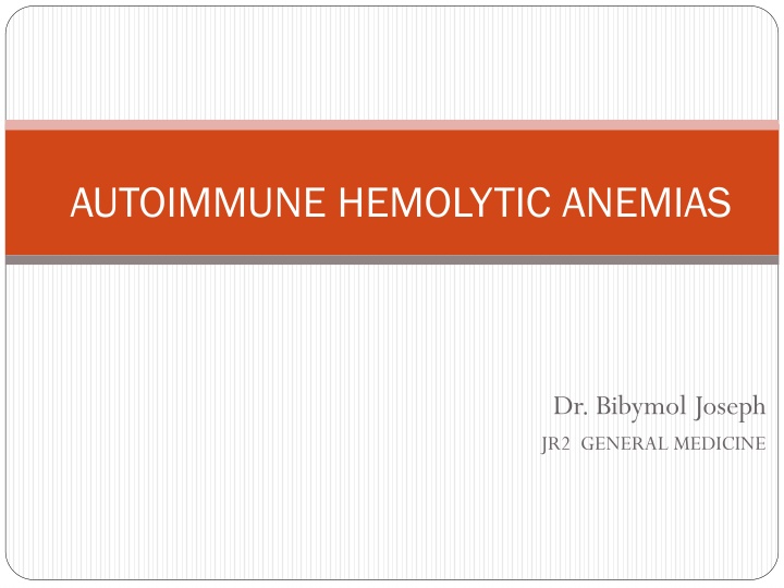autoimmune hemolytic anemias