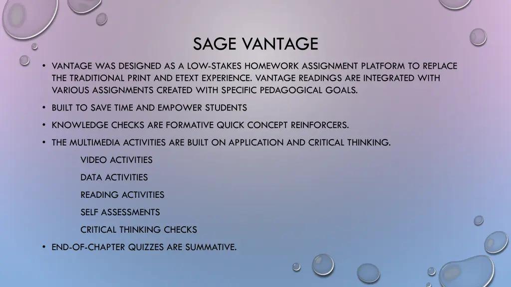 sage vantage