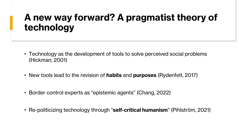 a new way forward a pragmatist theory