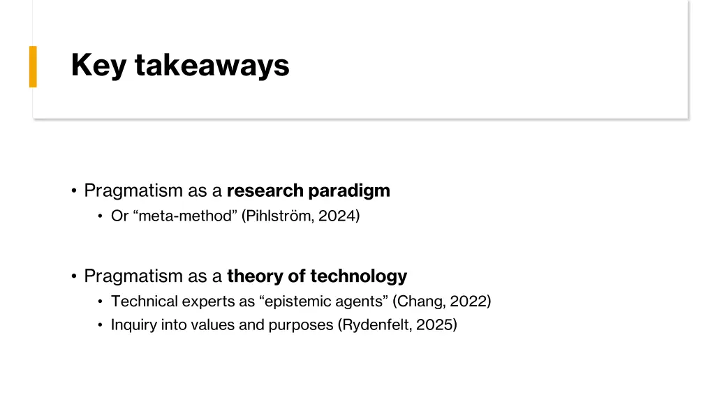 key takeaways