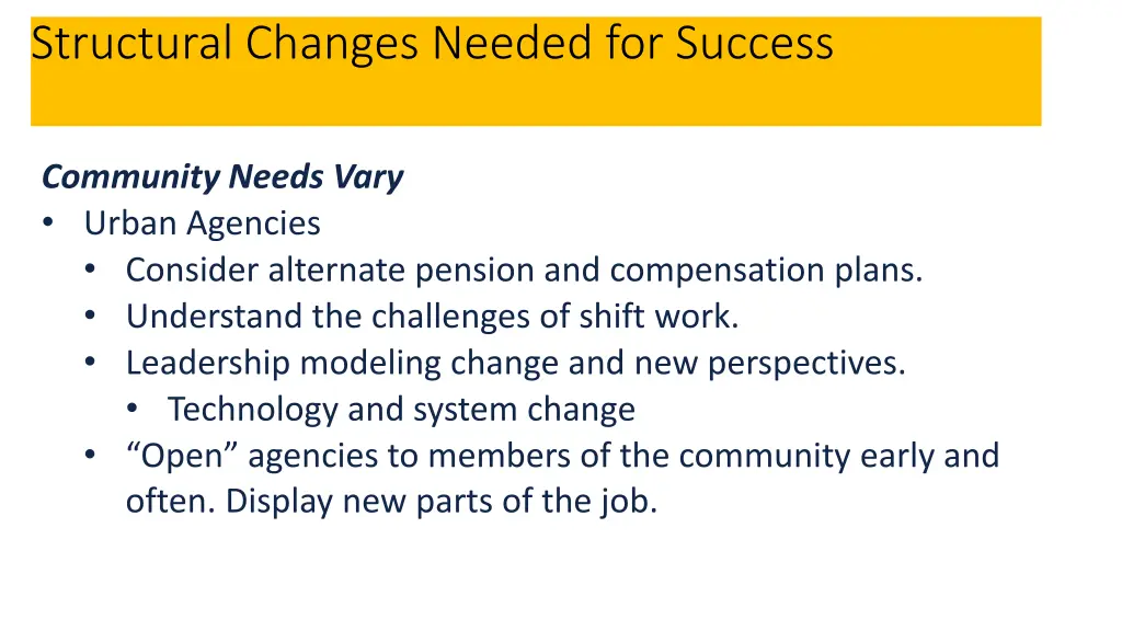 recruitment and hiring structural changes needed 1