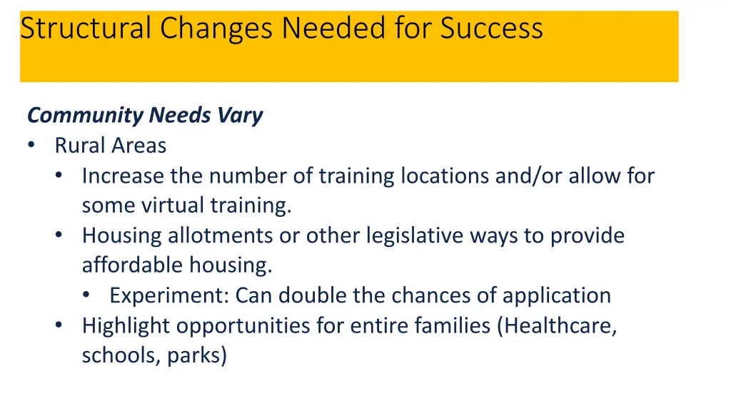 recruitment and hiring structural changes needed