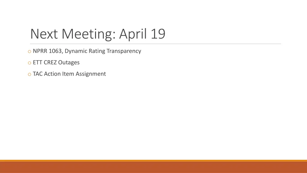 next meeting april 19