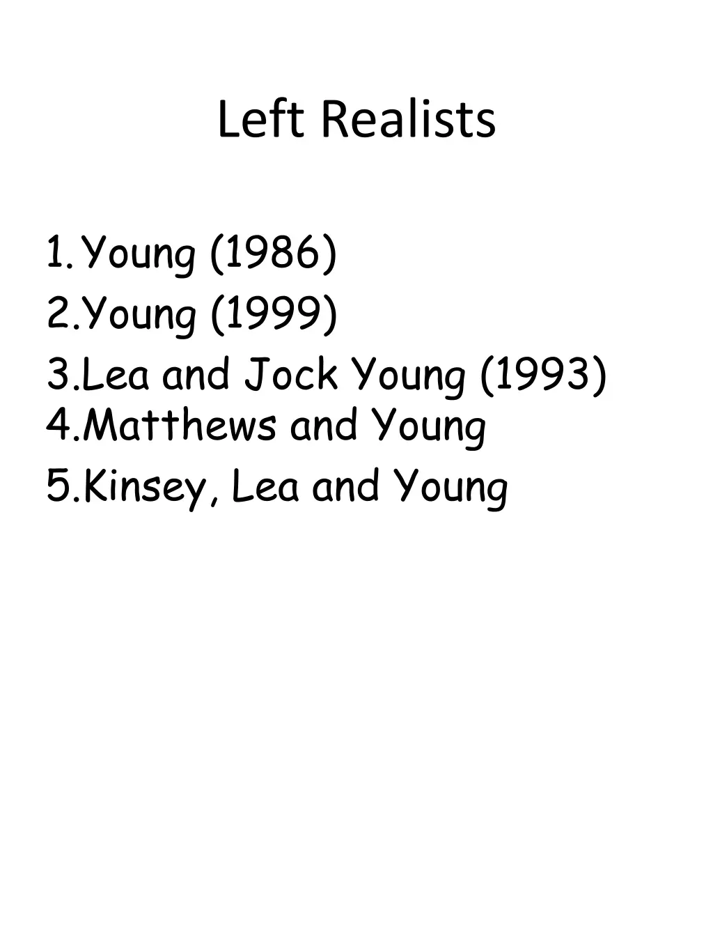 left realists