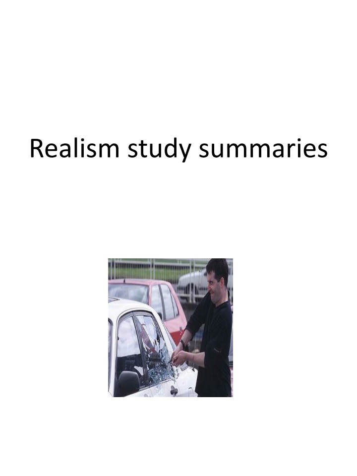 realism study summaries