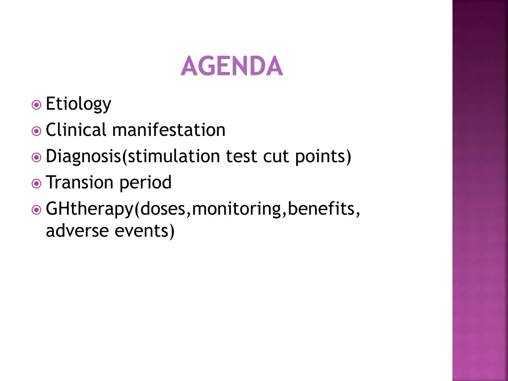 agenda