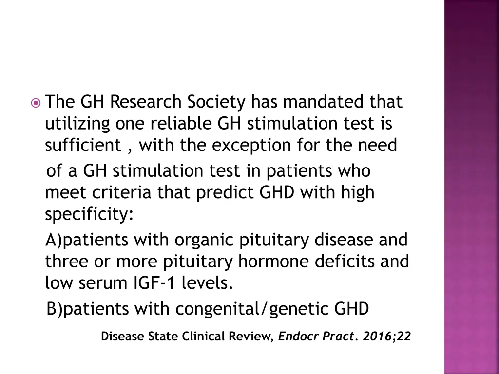 the gh research society has mandated that