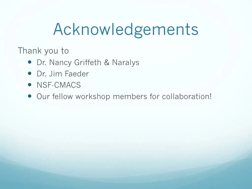 acknowledgements