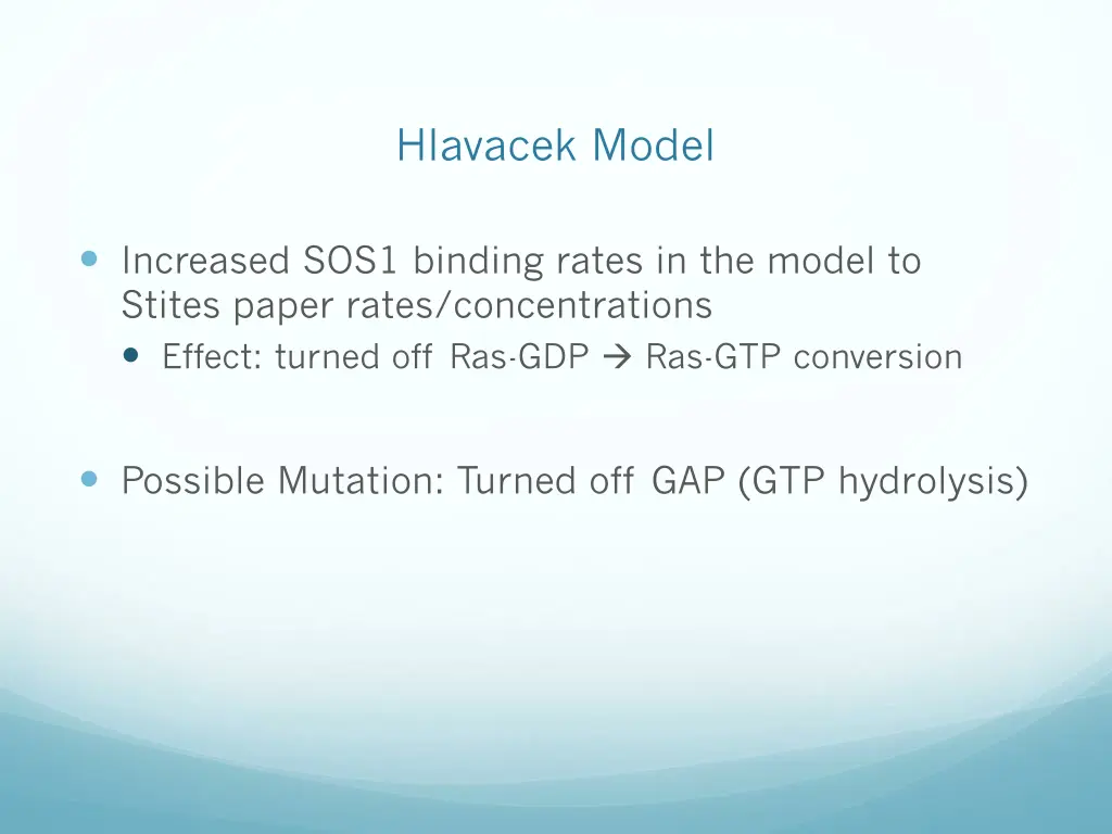 hlavacek model