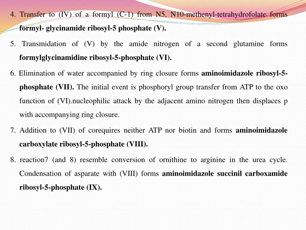 4 transfer to iv of a formyl c 1 from