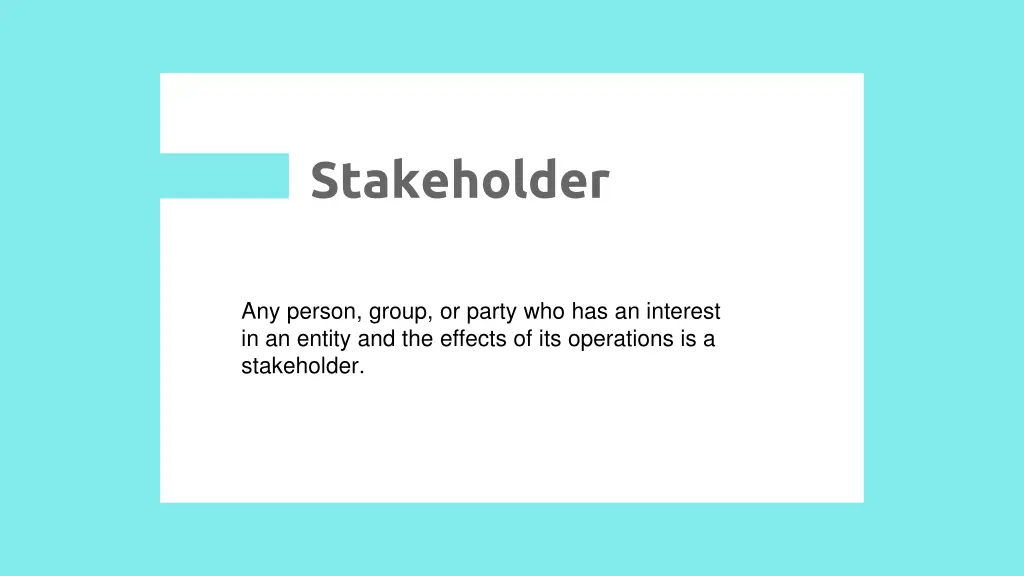stakeholder