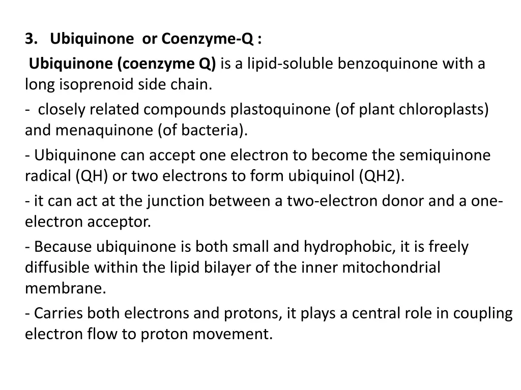 3 ubiquinone or coenzyme q ubiquinone coenzyme