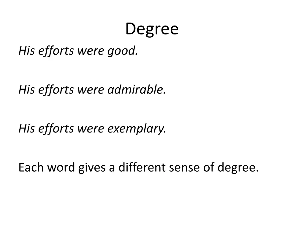 degree