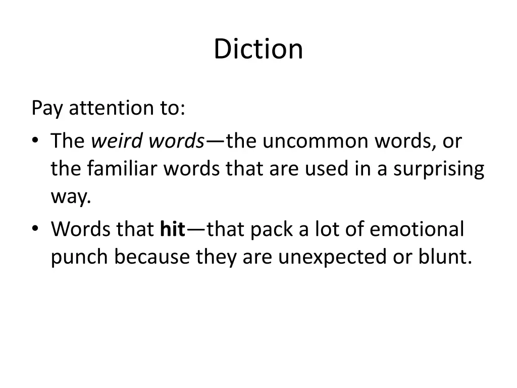 diction