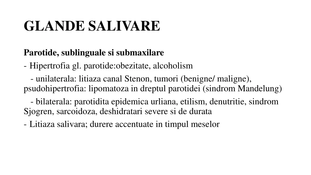 glande salivare