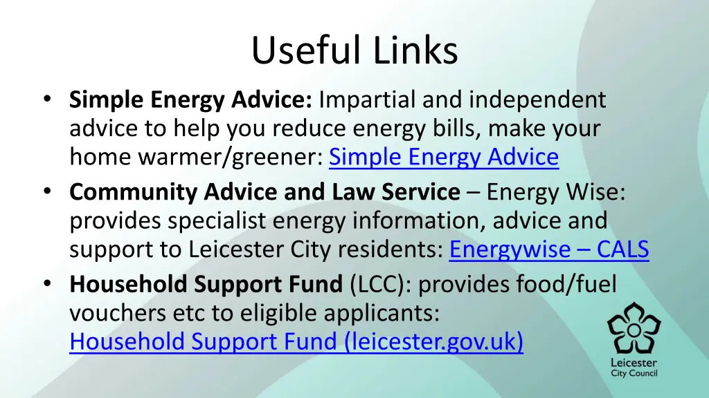 useful links