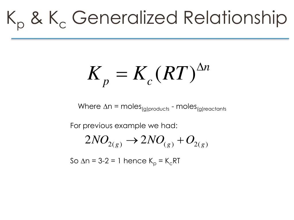 k p k c generalized relationship