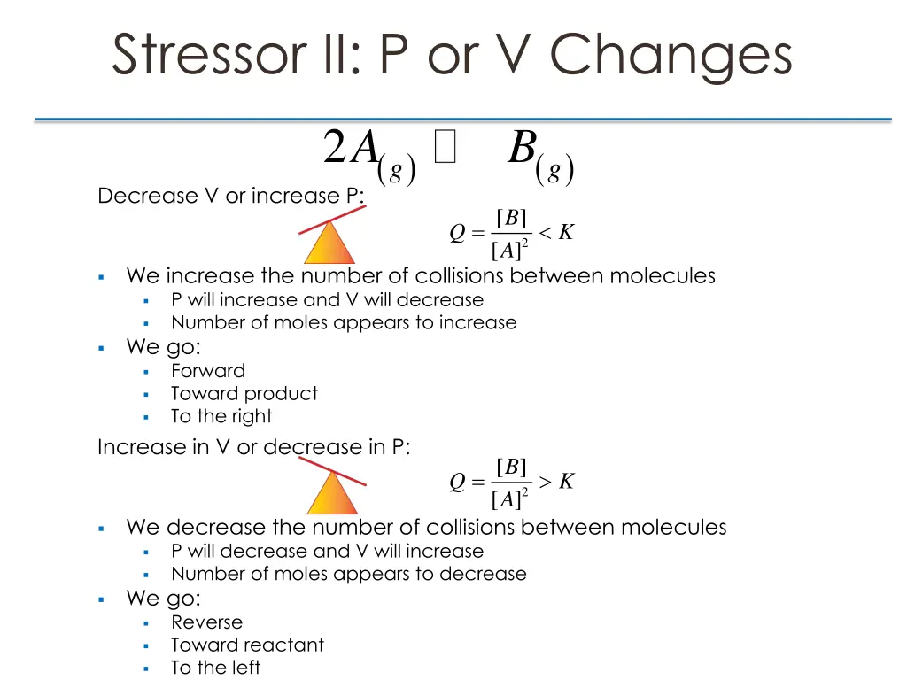 stressor ii p or v changes