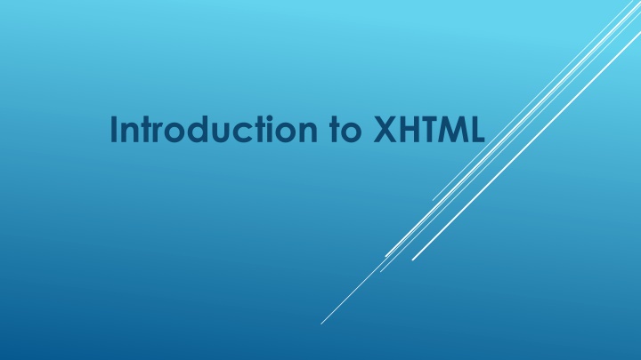 introduction to xhtml