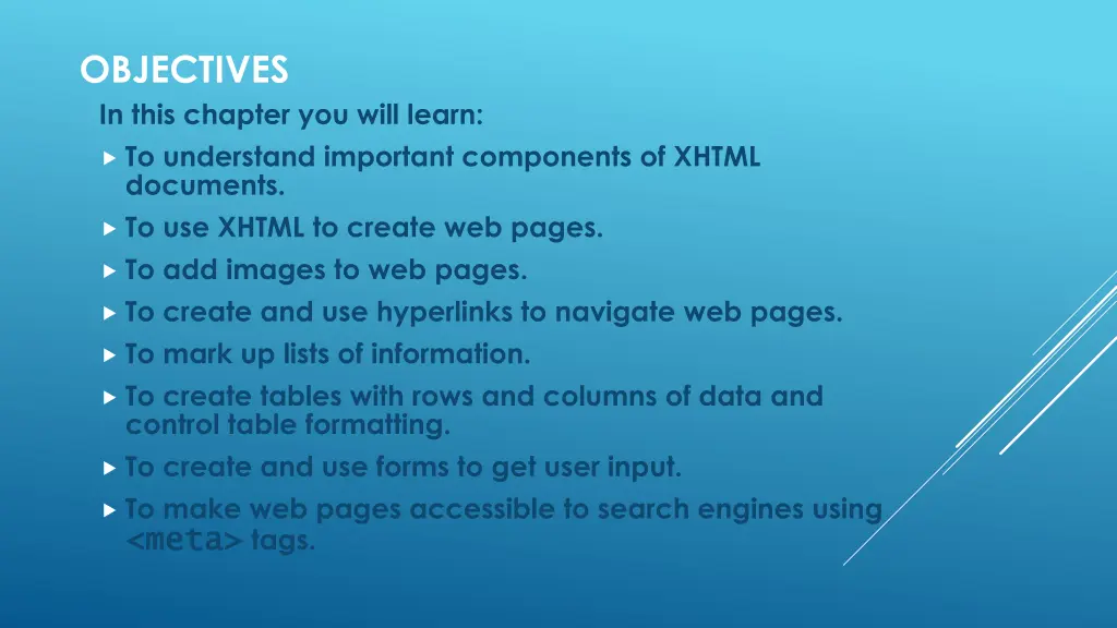objectives in this chapter you will learn
