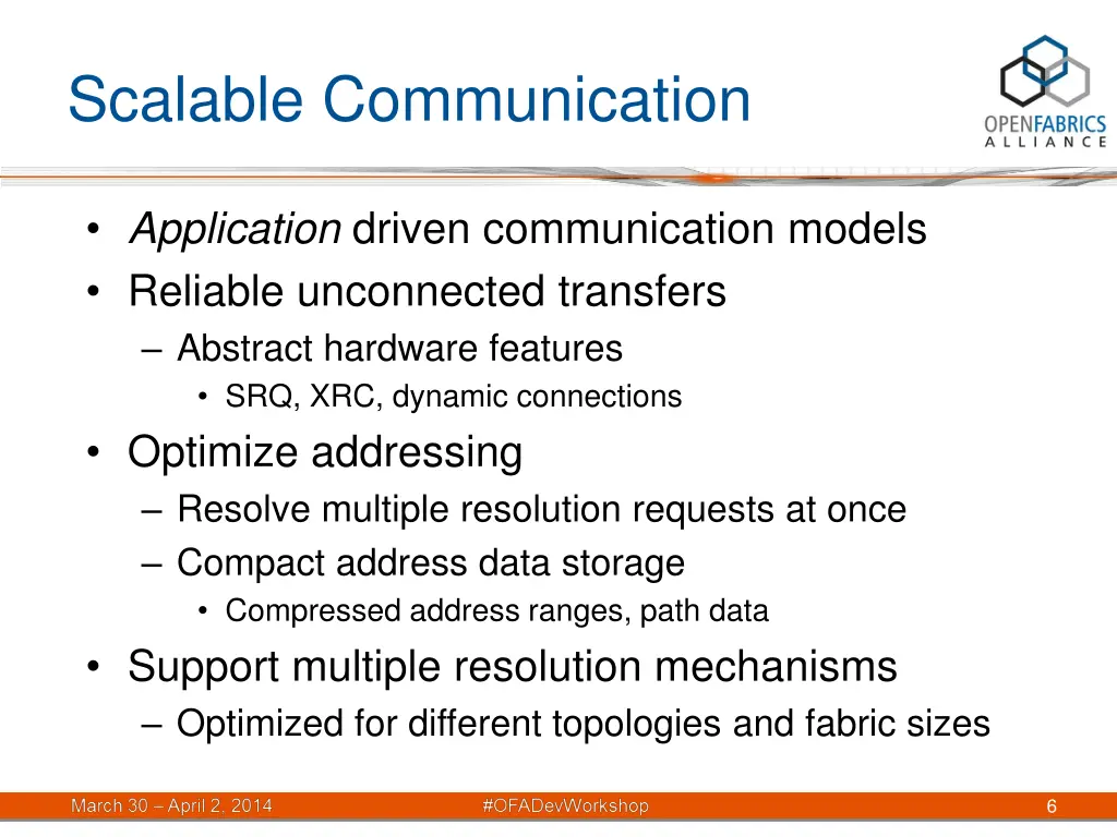 scalable communication