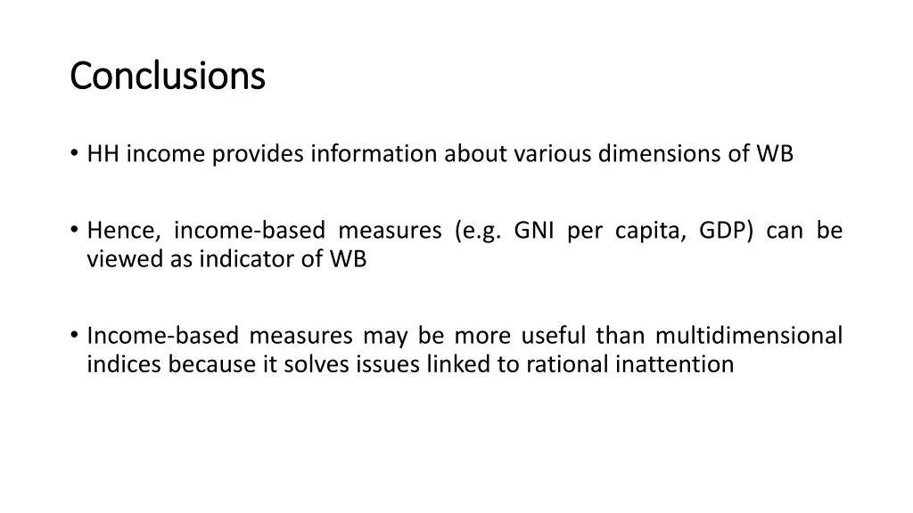 conclusions conclusions