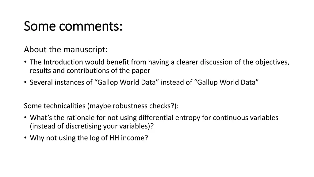 some comments some comments