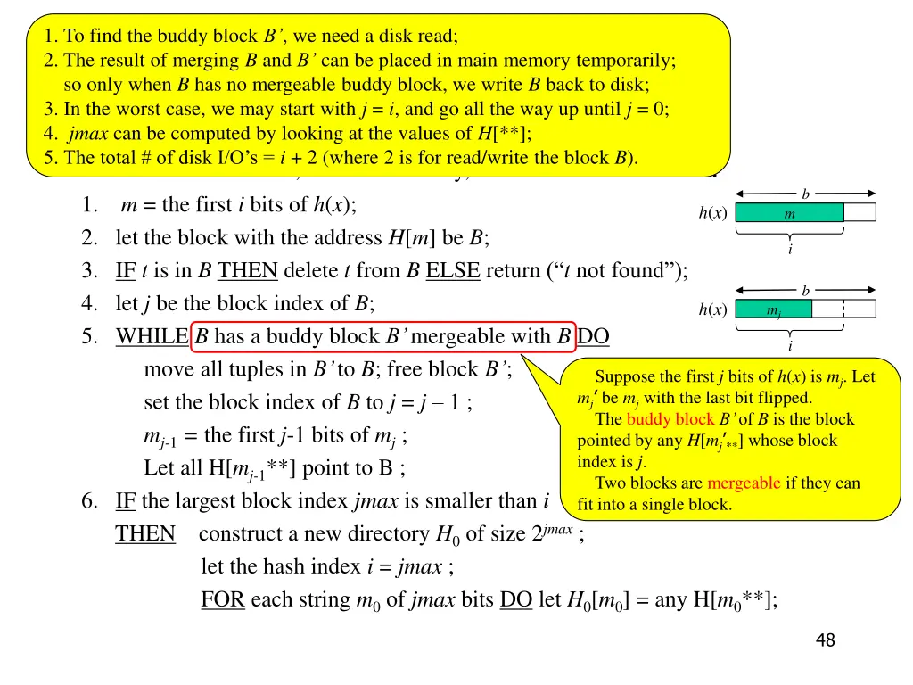1 to find the buddy block b we need a disk read
