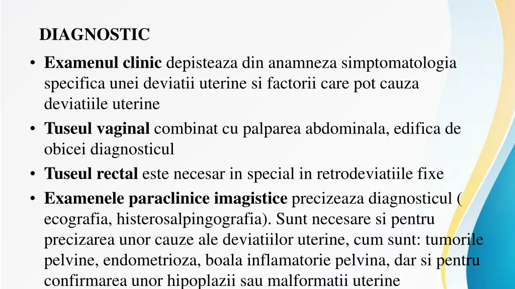diagnostic examenul clinic depisteaza