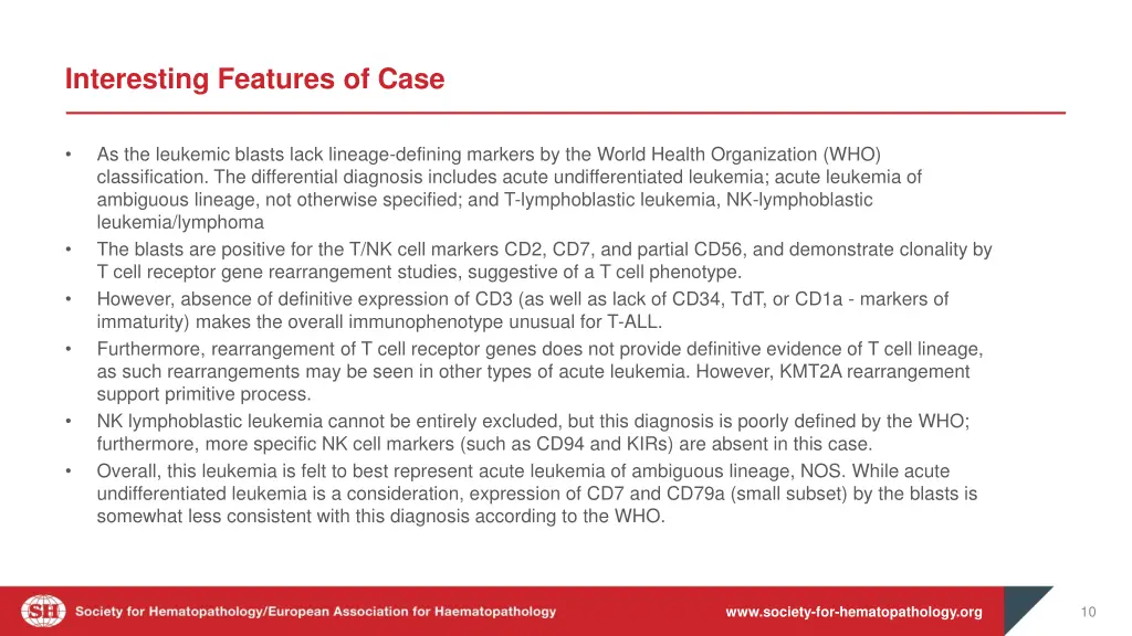 interesting features of case