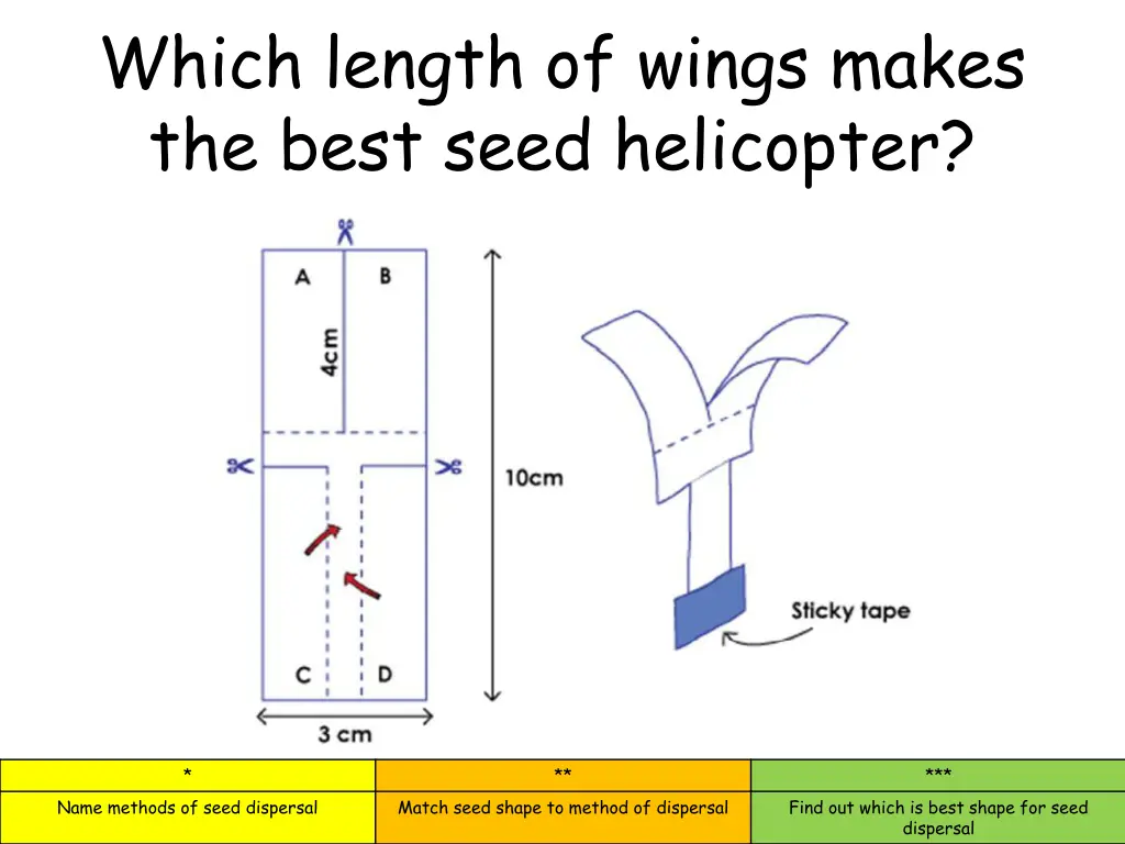 which length of wings makes the best seed