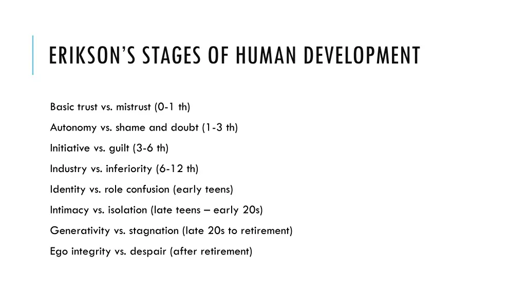 erikson s stages of human development
