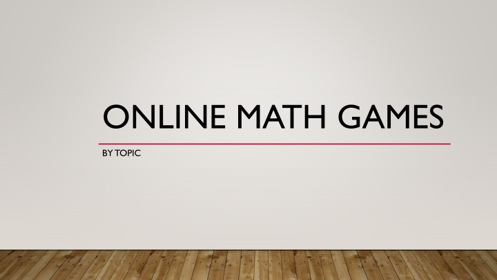 online math games