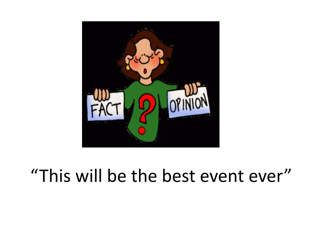 this will be the best event ever