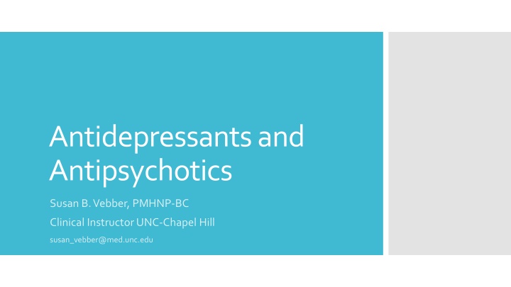 antidepressants and antipsychotics