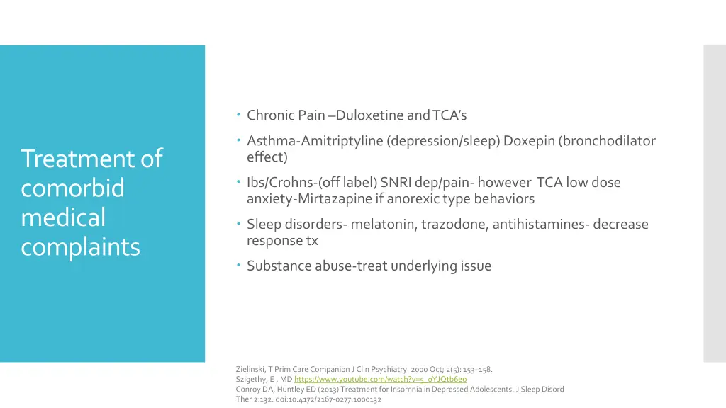 chronic pain duloxetine and tca s