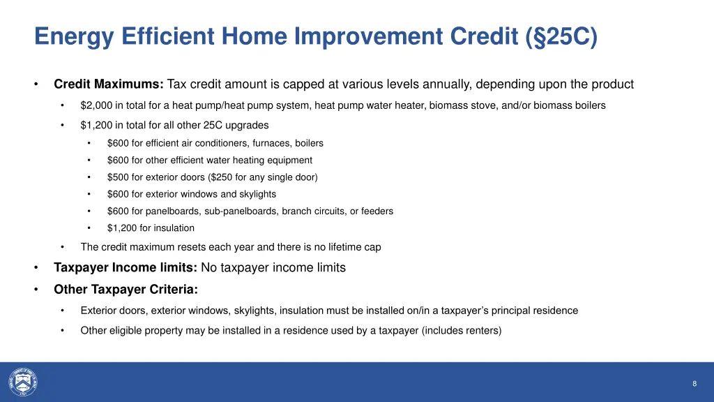 energy efficient home improvement credit 25c