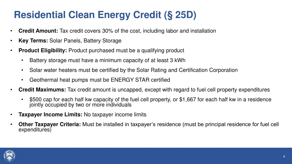 residential clean energy credit 25d