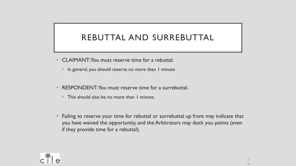 rebuttal and surrebuttal