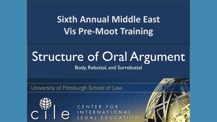 sixth annual middle east vis pre moot training