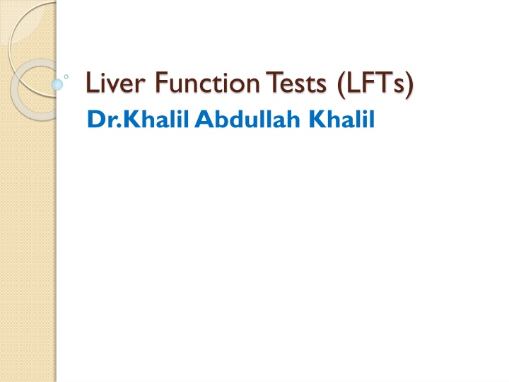 liver function tests lfts dr khalil abdullah